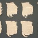 Artifacts: bookworm-eaten pages (collection Sasha Chavchavadze)